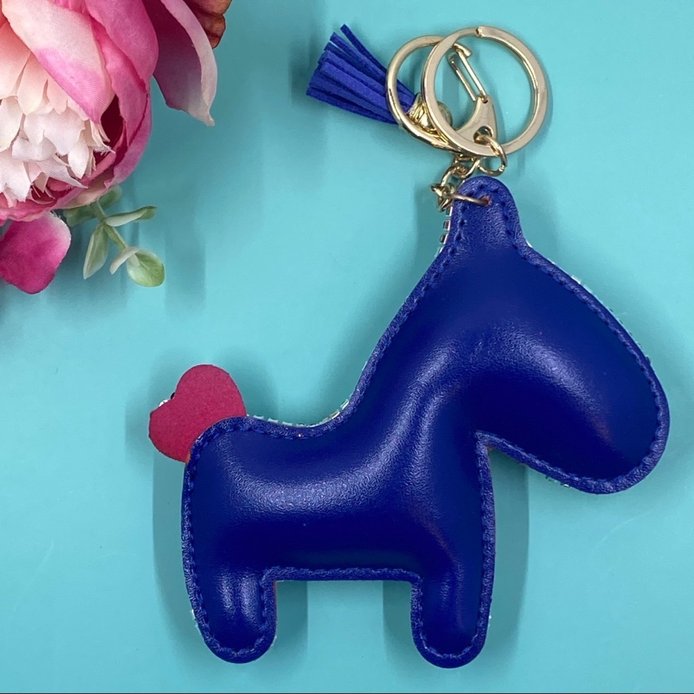 ✨ Sapphire Blue✨Lucky Crystal Bling Horse Keyc… - Picture 2 of 5
